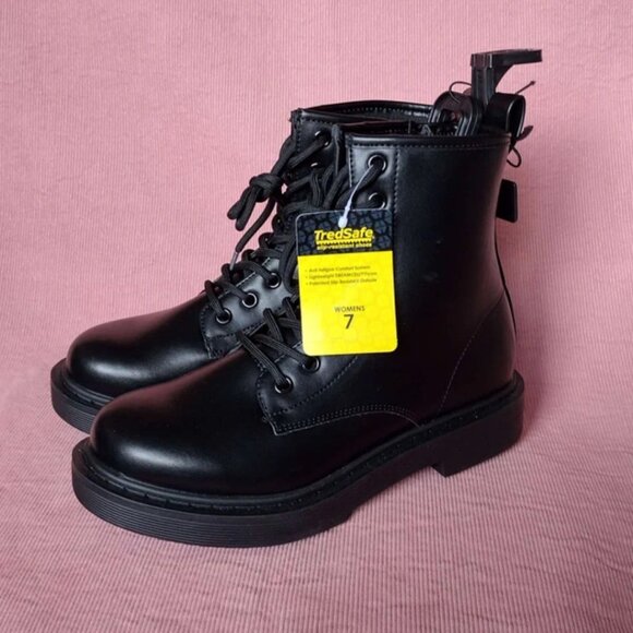 Women's Size 7 Black Ankle Boots - Picture 1 of 7